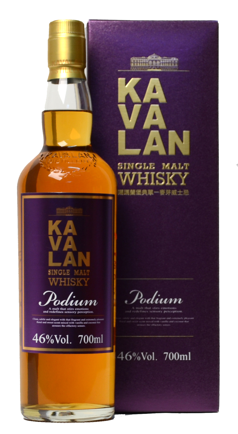 Kavalan podium single malt whisky